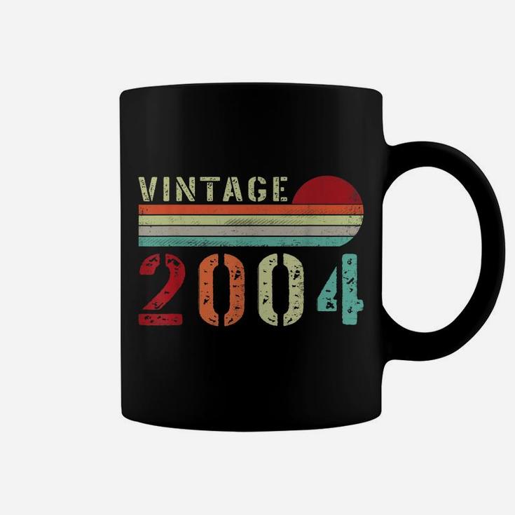 Vintage 2004 Funny 18 Years Old Men And Women 18Th Birthday Coffee Mug