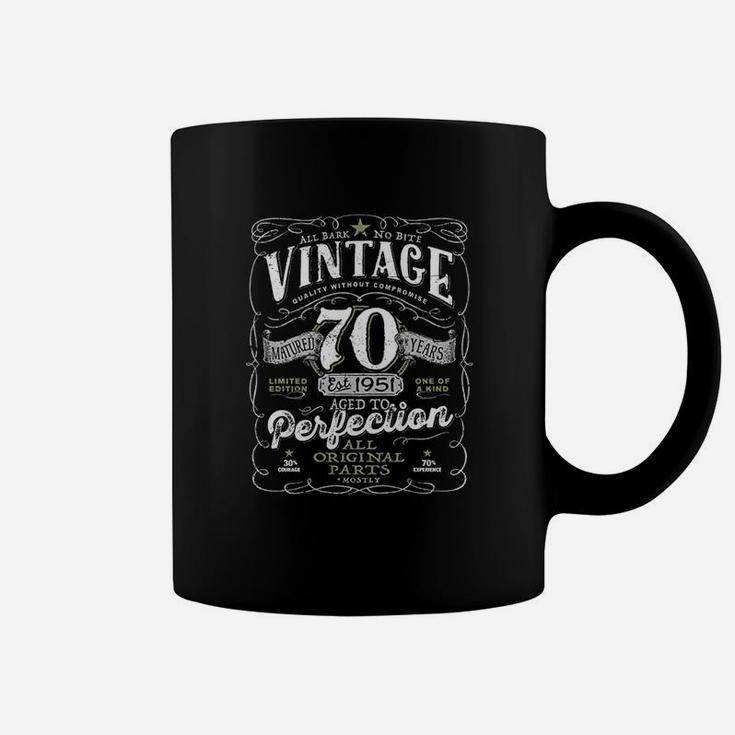 Vintage 70Th Birthday For Him 1951 Aged To Perfection Coffee Mug