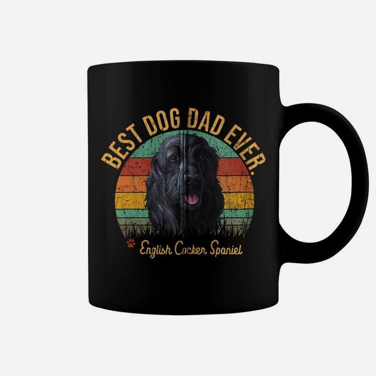 Vintage Best English Cocker Spaniel Dad Gift For Dog Lover Zip Hoodie Coffee Mug