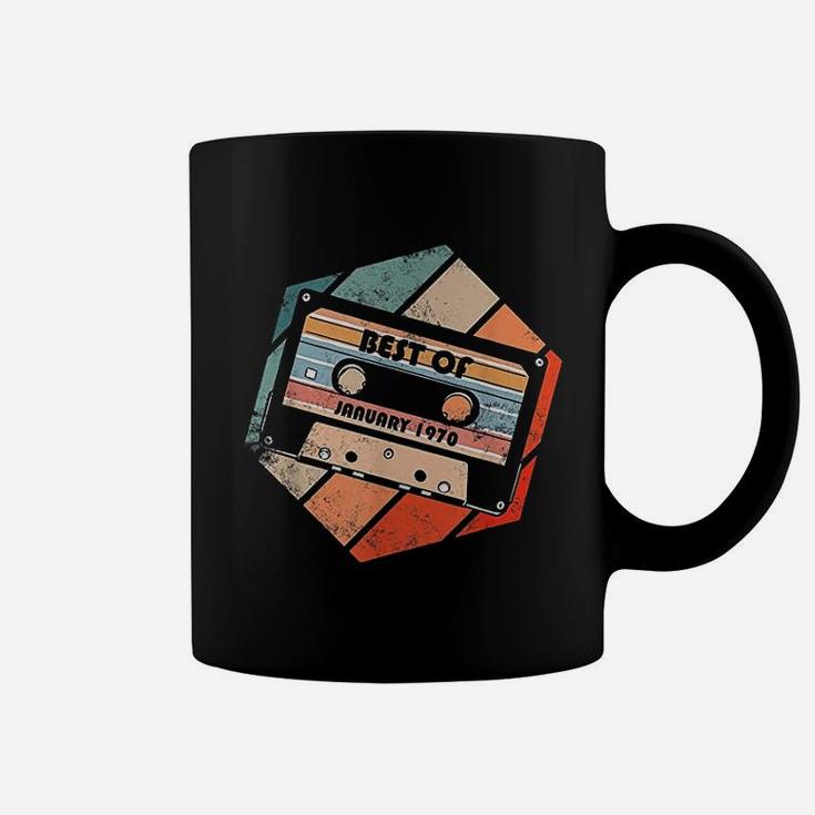 Vintage Best Of January 1970 Cassette Retro Birthday Coffee Mug