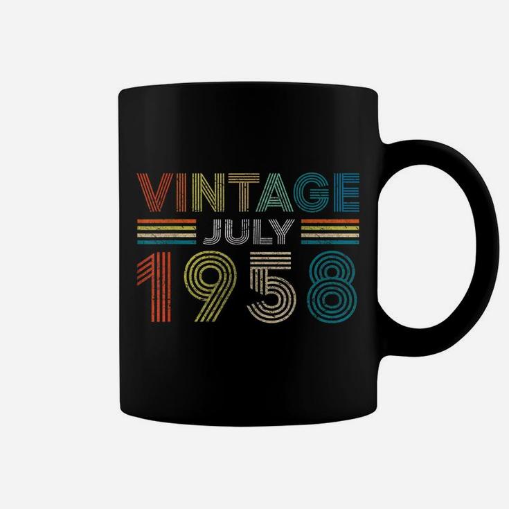 Vintage Born In July 1958 Man Myth Legend 62 Years Old Coffee Mug