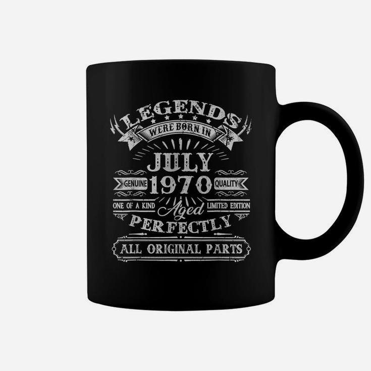 Vintage Born In July 1970 Man Myth Legend 50 Years Old Coffee Mug