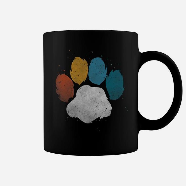 Vintage Dog Paw, Puppy Pet Paw Christmas Gift, Birthday Gift Coffee Mug