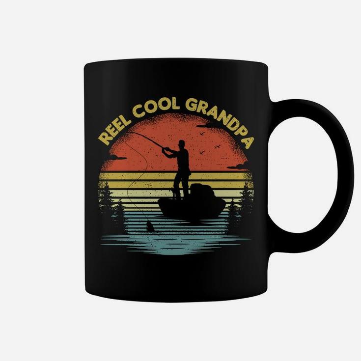 Vintage Fishing Lover Retro Reel Cool Grandpa Fishing Sweatshirt Coffee Mug