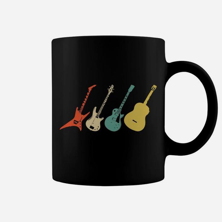 Vintage Guitar Acoustic And Electric Guitar Instrument Gift Coffee Mug