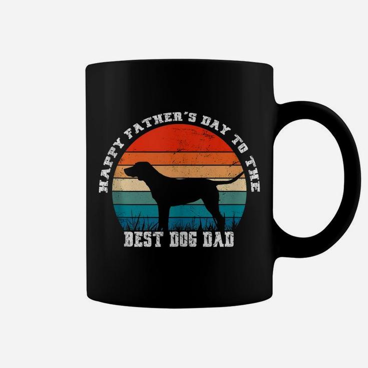 Vintage Happy Father’S Day To The Best Dog Dad Coffee Mug