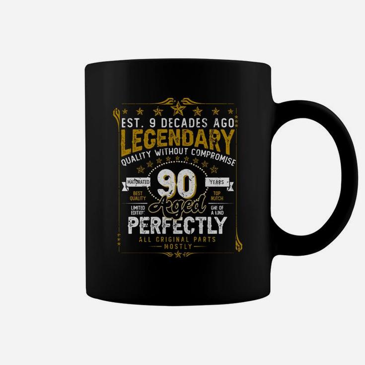 Vintage Legendary 90 Years Old Aged Perfectly 90Th Birtday Coffee Mug