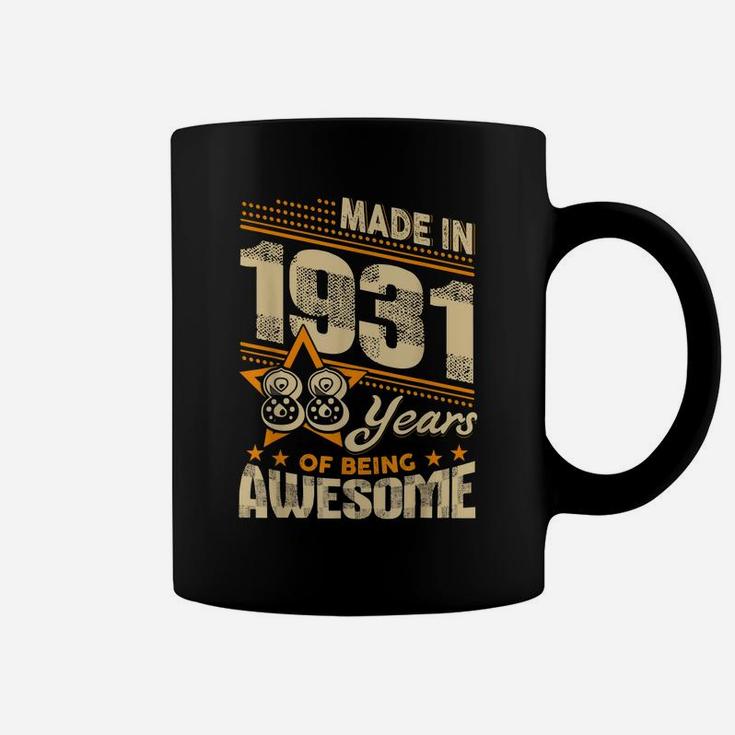 Vintage Made In 1930 89Th Birthday Gift 89 Years Old Awesome Coffee Mug