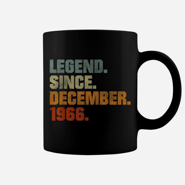 Vintage Men Women 55Th Birthday Legend Since December 1966 Coffee Mug