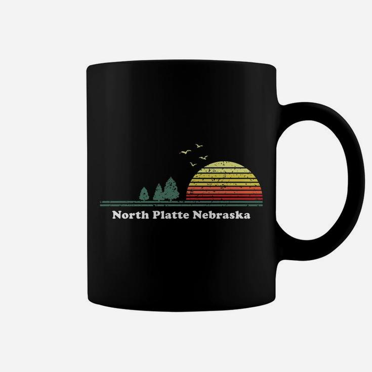 Vintage North Platte, Nebraska Sunset Souvenir Print Coffee Mug
