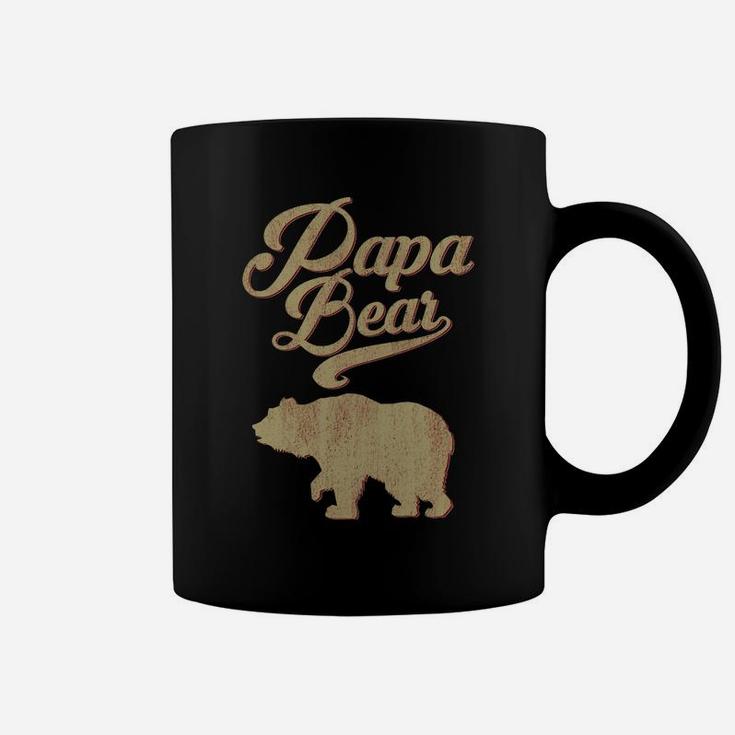 Vintage Papa Bear Dad Grandpa Father's Day Father Gift Tee Sweatshirt Coffee Mug