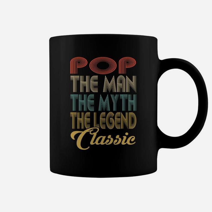 Vintage Pop The Man Myth Legend Grandpa Gift Retro Coffee Mug