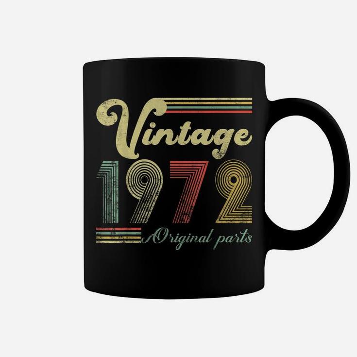 Vintage Retro 1972 50 Years Old 50Th Birthday Gift Men Women Coffee Mug