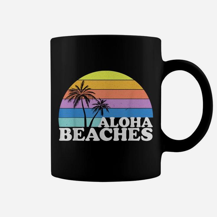 Vintage Retro Aloha Beaches Beach Tropical Vacation Gifts Coffee Mug
