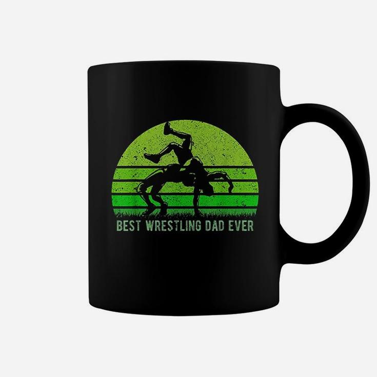 Vintage Retro Best Wrestling Dad Ever Funny Father Day Coffee Mug