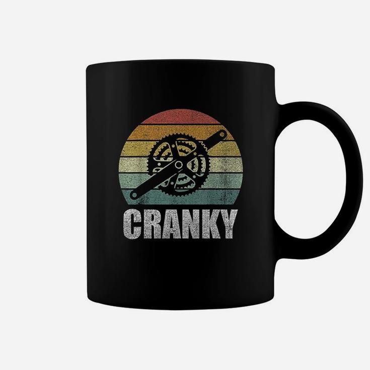 Vintage Retro Bicycle Cranky Gifts For Cycling Lovers Cranky Coffee Mug