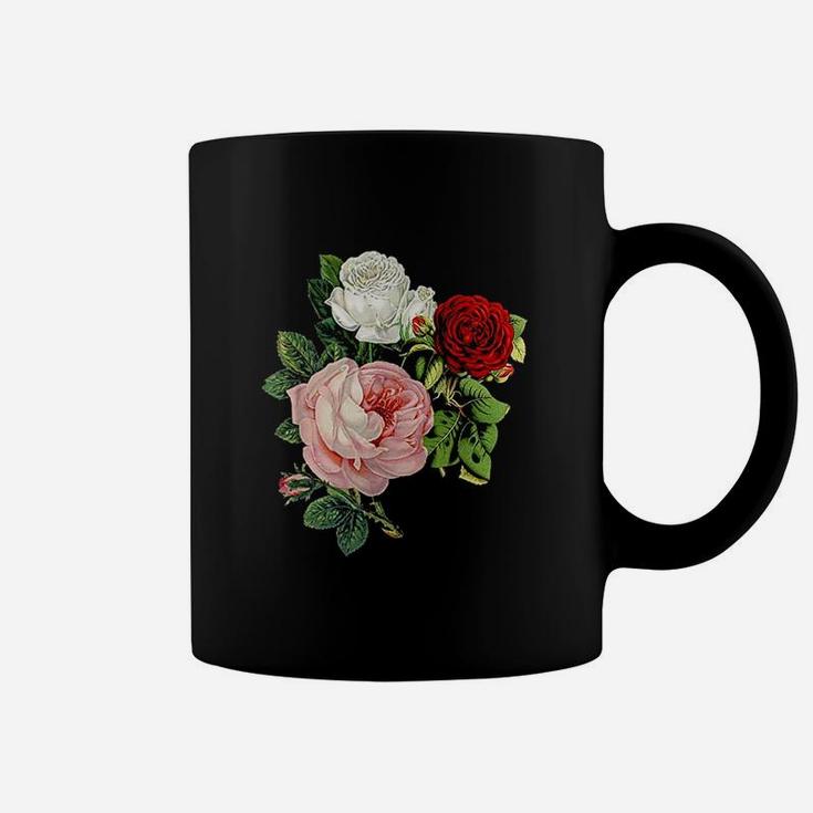 Vintage Roses Flower Coffee Mug