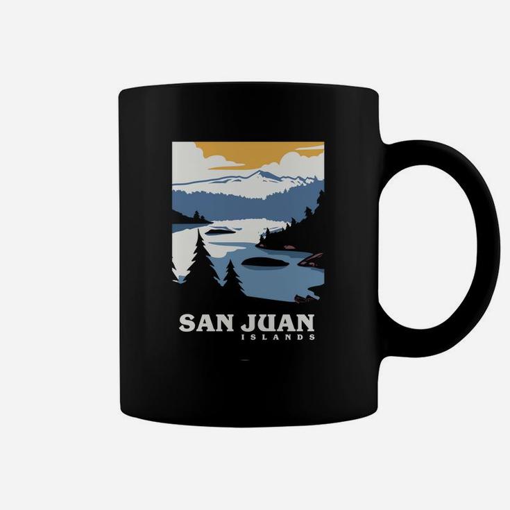 Vintage San Juan Islands, Washington, Wa,Travel Poster Gift Sweatshirt Coffee Mug