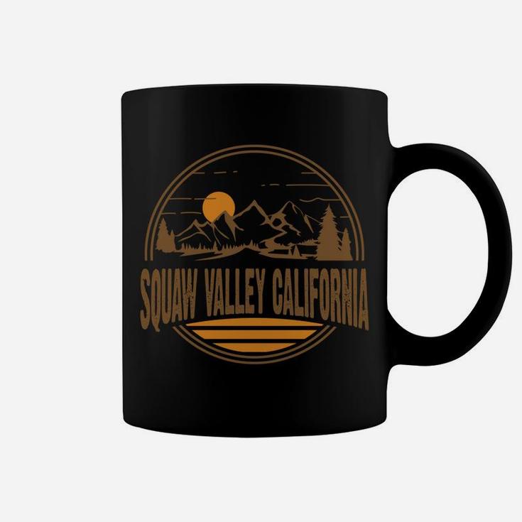 Vintage Squaw Valley California Mountain Hiking Print Sweatshirt Coffee Mug