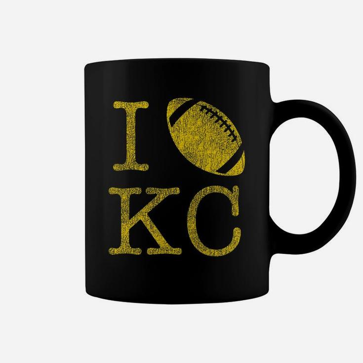 Vintage Sunday Funday Tshirt I Love Kansas City Kc Football Coffee Mug