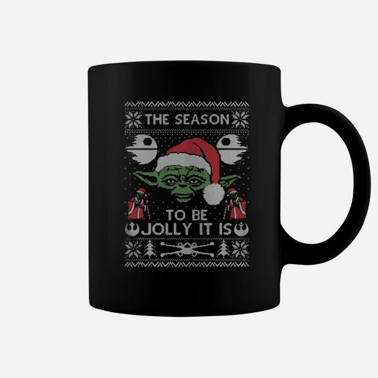 Vintage The Season It Is Time To Be Jolly Coffee Mug