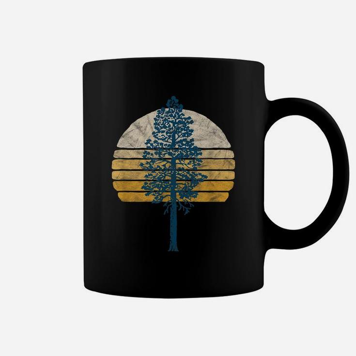 Vintage Tree & Sunset Distressed 80S Vibe Retro Coffee Mug
