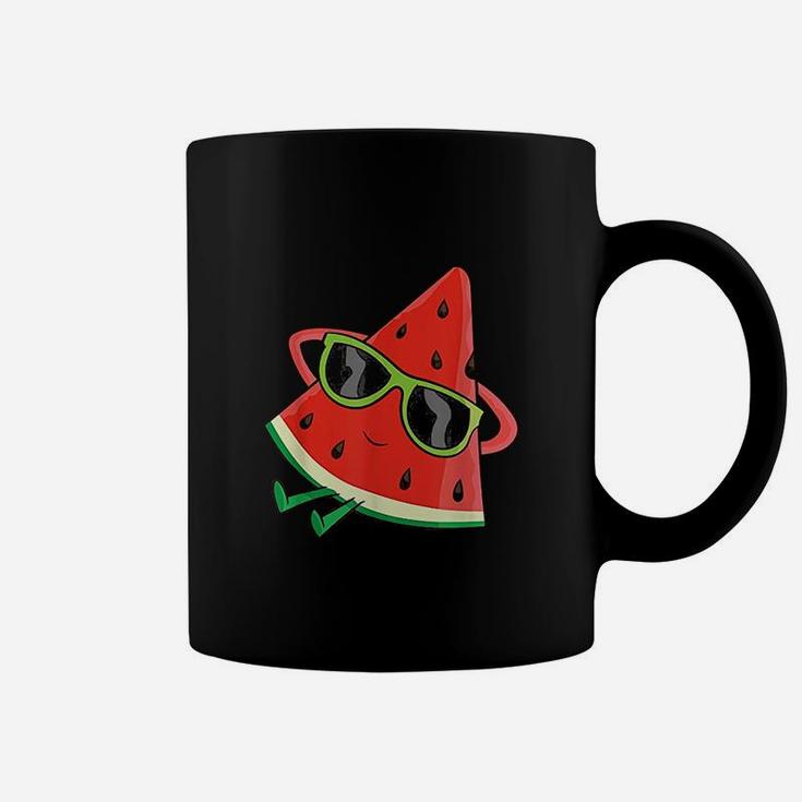 Watermelon Summer Melon With Sunglasses Funny Watermelon Coffee Mug