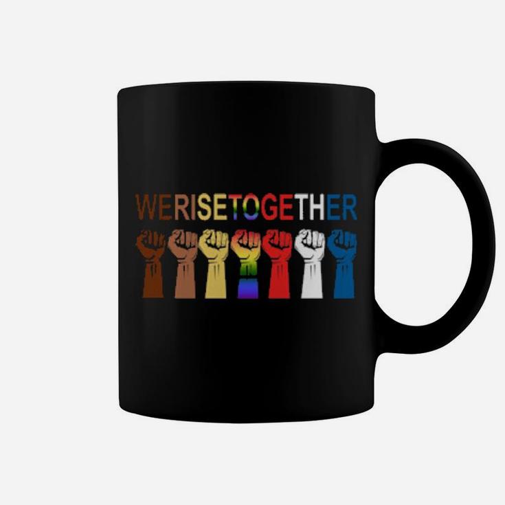 We Rise Together All Lives Matter Hands Symbol Lgbt Coffee Mug