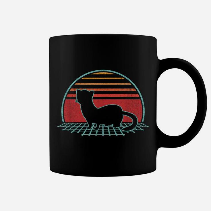 Weasel Retro Vintage 80S Style Animal Lover Gift Coffee Mug