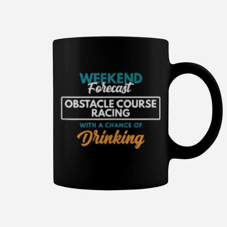 Weekend Forecast Obstacle Course Racing Coffee Mug