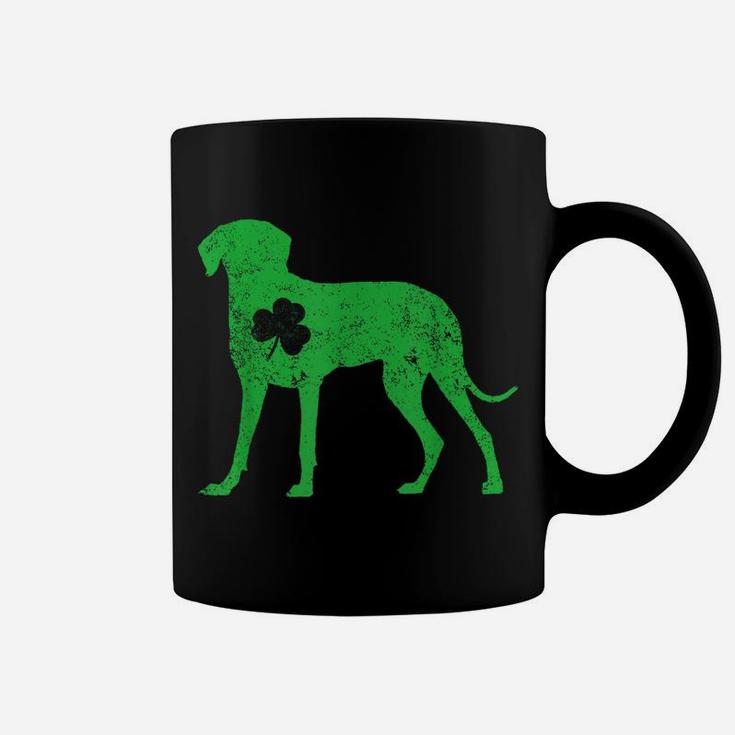 Weimaraner Irish Clover St Patrick Day Leprechaun Dog Gifts Coffee Mug