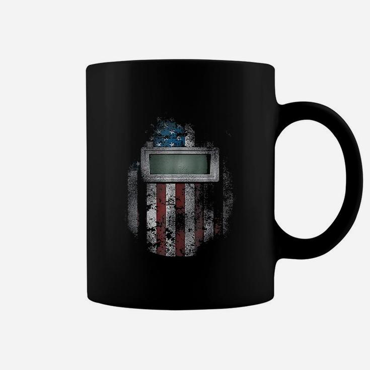 Welder American Welding Hood Gift For Welder Dads Coffee Mug