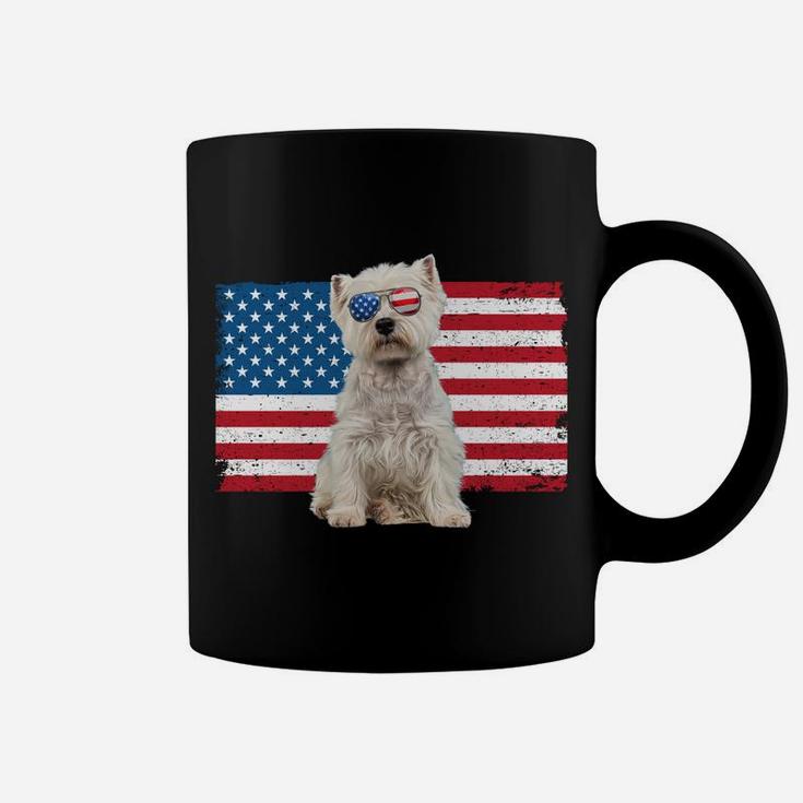 Westie Dad Usa American Flag Dog Lover Owner Christmas Funny Sweatshirt Coffee Mug