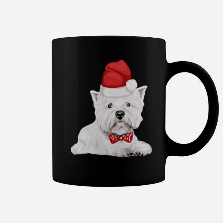 Westie Dog In Santa Hat For Dogs Coffee Mug