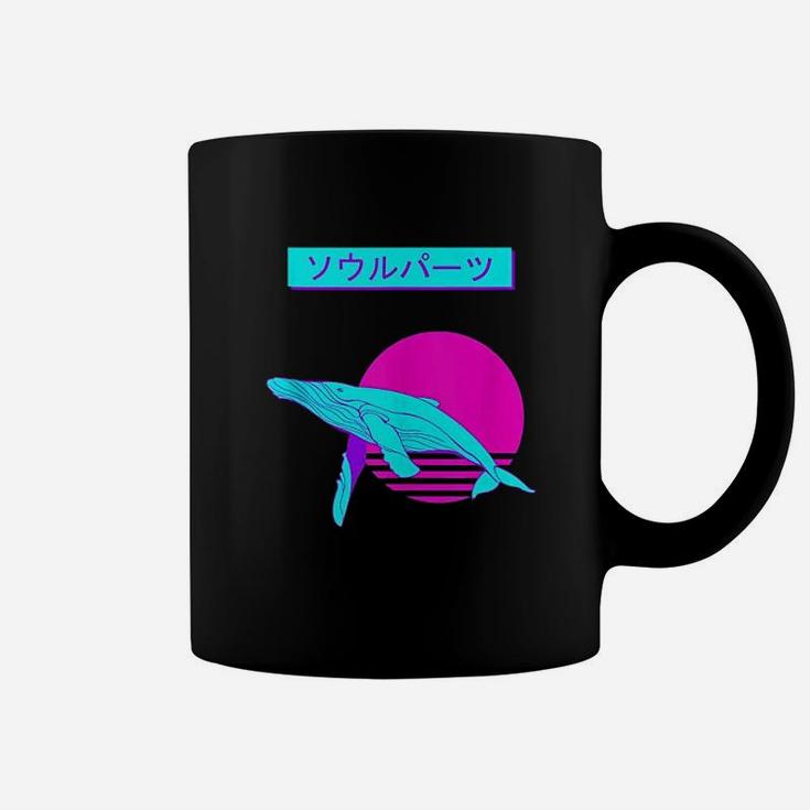 Whale 80S 90S Retro Japanese Aesthetic Art Coffee Mug