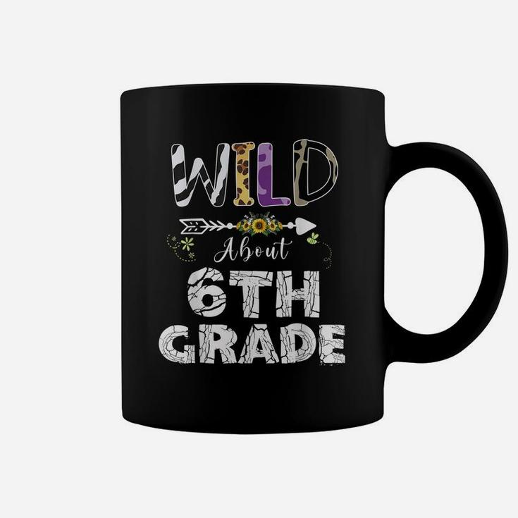 Wild About 6Th Grade Flower Leopard Print Teacher Student Coffee Mug
