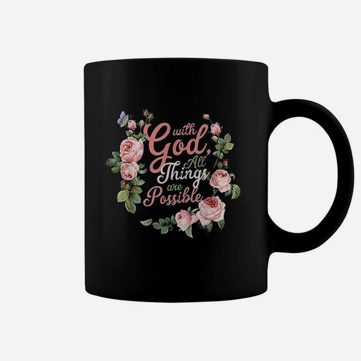 With God All Things Are Possible Prayer Coffee Mug