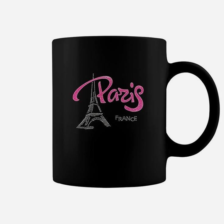With Pink Paris Eiffel Tower Coffee Mug