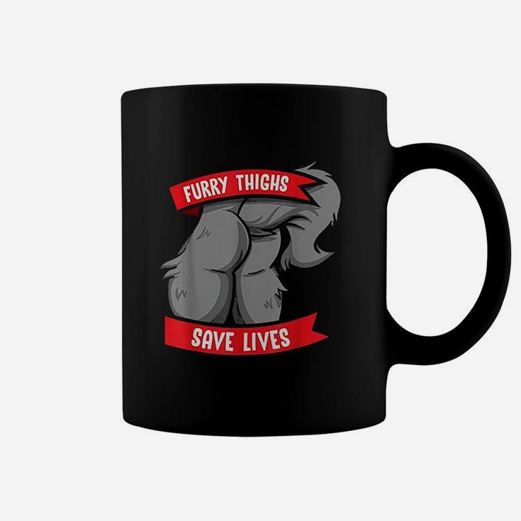 Wolf Furry Thighs Save Lives Coffee Mug