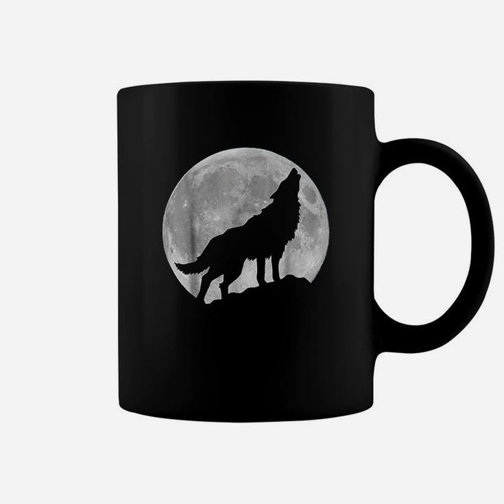 Wolf In Moon Light Coffee Mug