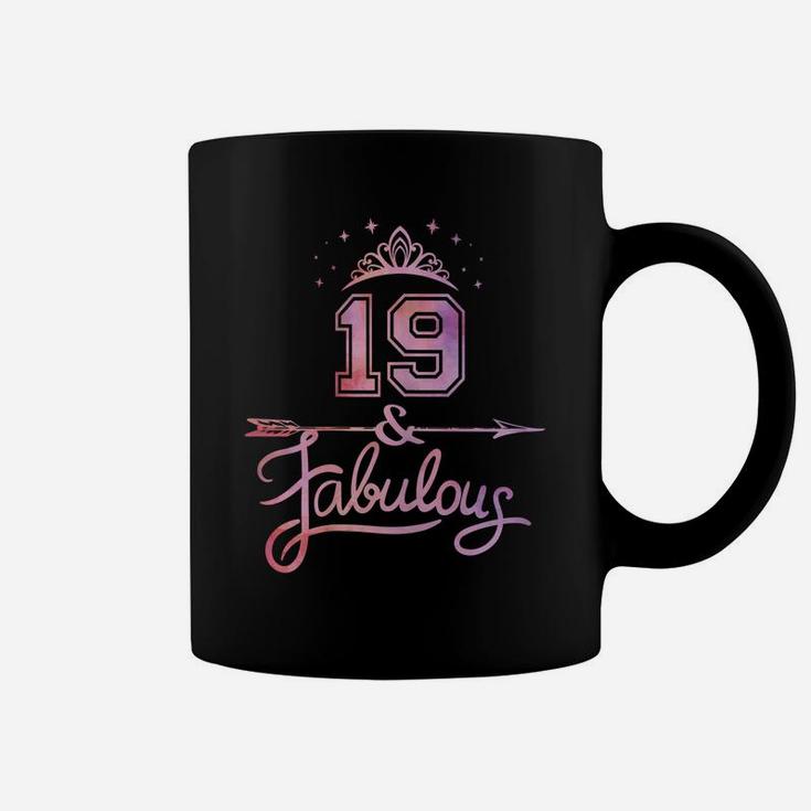 Women 19 Years Old And Fabulous Happy 19Th Birthday Coffee Mug
