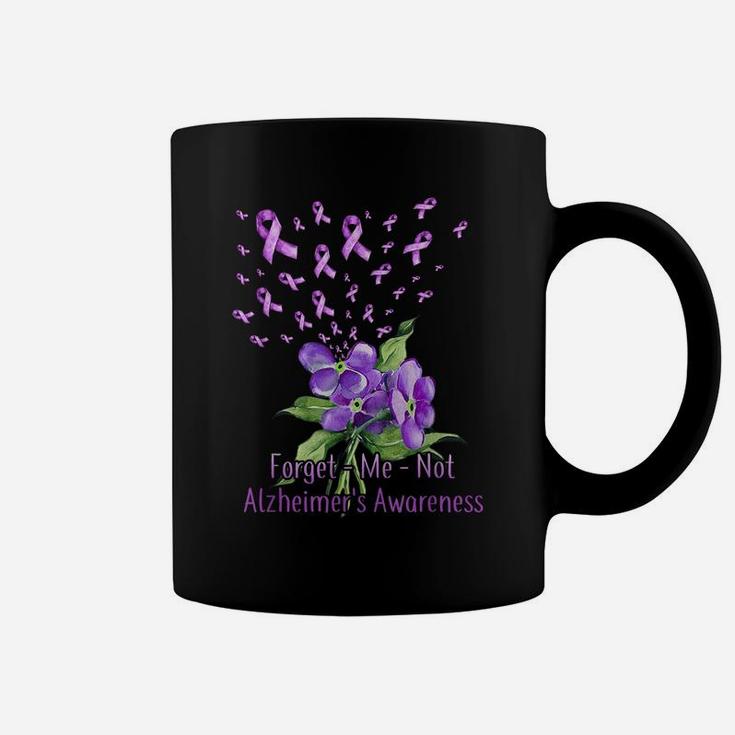 Women Forget Me Not Flower Alzheimer's Awareness Month Coffee Mug