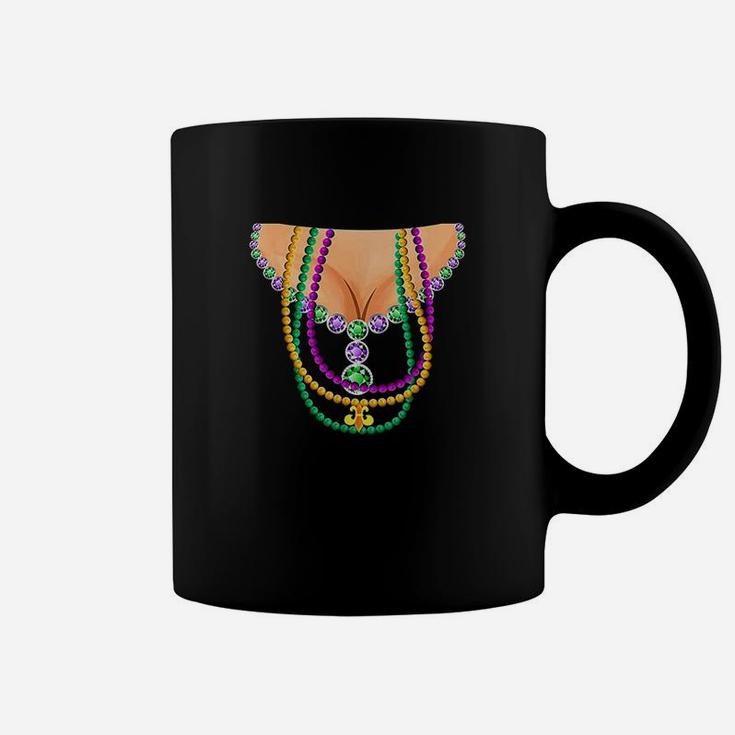 Women Mardi Gras Costume Beads Coffee Mug