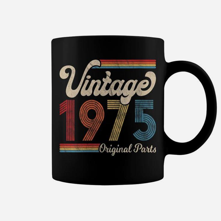 Womens 1975 Vintage 1975 Birthday Gift Men Women Born Made 1975 Coffee Mug