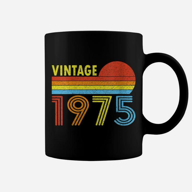 Womens 1975 Vintage 1975 Sunset Gift For Men Women Born Made 1975 Coffee Mug