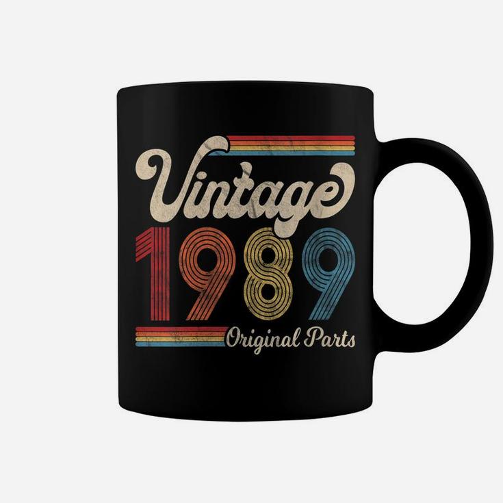 Womens 1989 Vintage 1989 Birthday Gift Men Women Born Made 1989 Coffee Mug