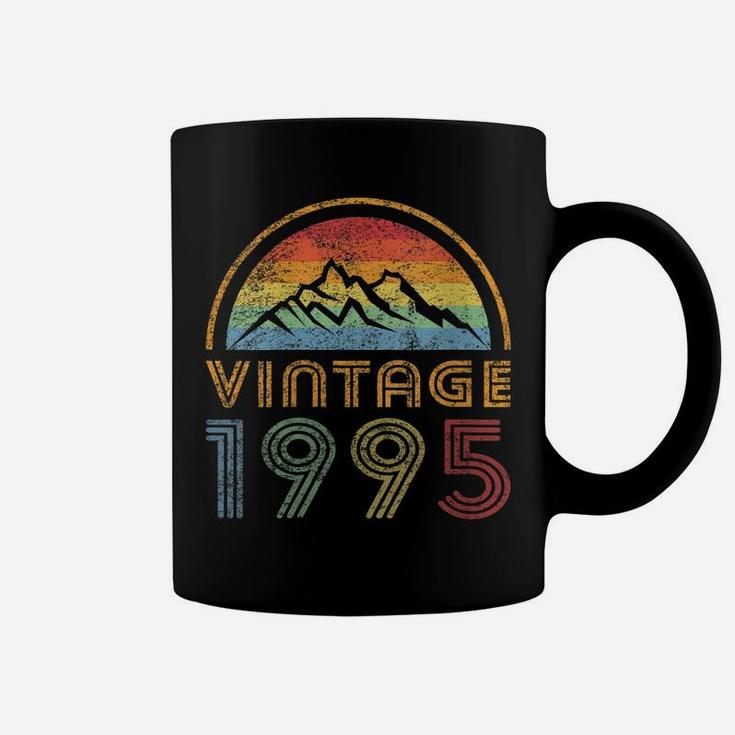 Womens 1995 Born Made 1995 Vintage Mountains Sunset Gift Men Women Coffee Mug