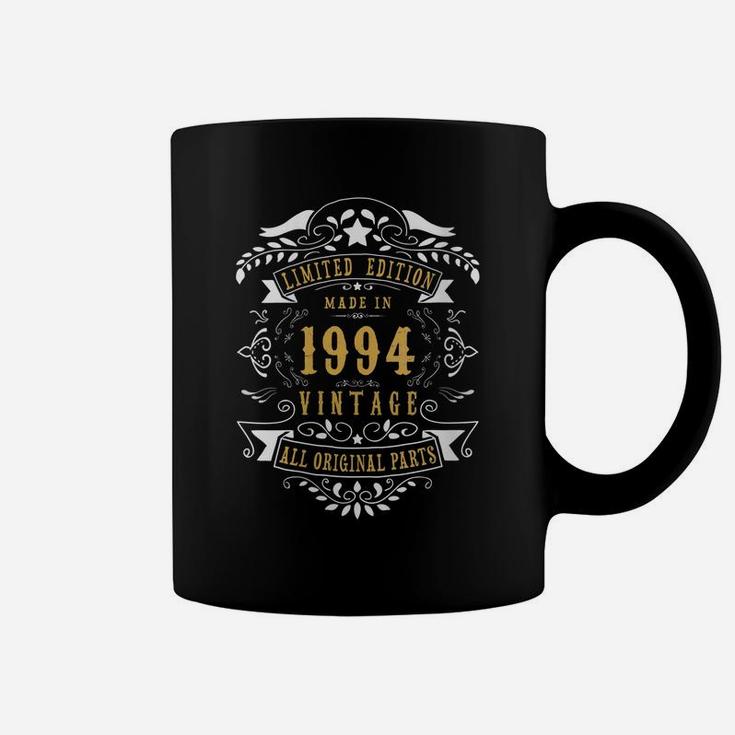 Womens 25 Years Old Made In 1994 Vintage 25Th Birthday Gift Idea Coffee Mug