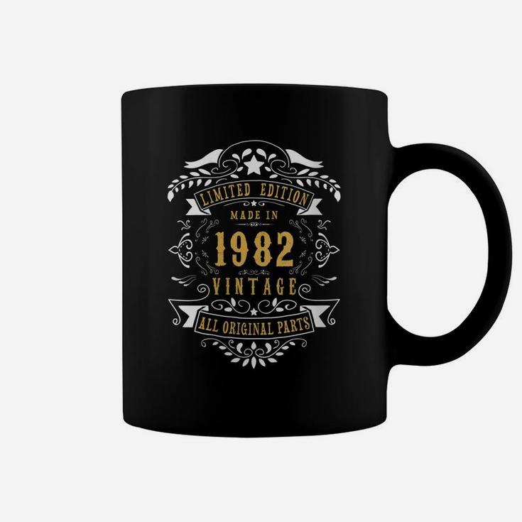 Womens 38 Years Old Made In 1982 Vintage 38Th Birthday Gift Idea Coffee Mug