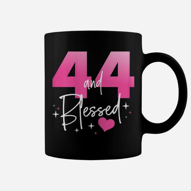 Womens 44 And Blessed Chapter 44 Year Old Gifts 44Th Birthday Gifts Coffee Mug